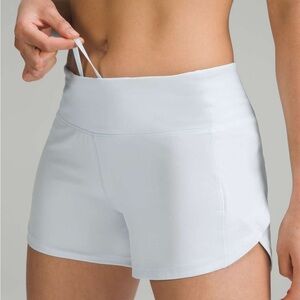 Lululemon Speed Up Mid-Rise Lined Short 4" Powder Blue